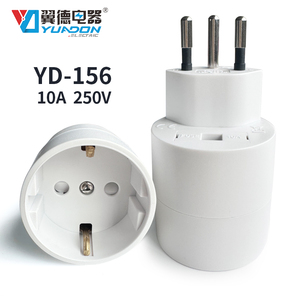 Adaptateur <span class=keywords><strong>de</strong></span> voyage YUADON pour prise EU vers Suisse 10A 250V avec protection <span class=keywords><strong>de</strong></span> sécurité pour chargeurs, ordinateurs portables et petits appareils - Product Image 1