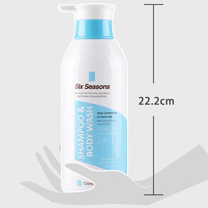 Produits phares SixSeasons Shampooing et gel douche 2 en 1 pour éliminer le chlore après la baignade avec PCA de zinc et huile de <span class=keywords><strong>coco</strong></span> - Product Image 4