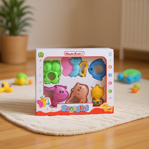 Juego de Sonajeros para Bebés Mondo Bimbi, 26x32x5 cm, Juguetes Musicales de Plástico Coloridos Hechos en Italia para Bebés - Product Image 3