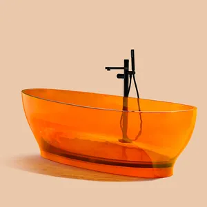 CLASIKAL高品质浴室透明独立浴缸亚克力材质浴室浴缸