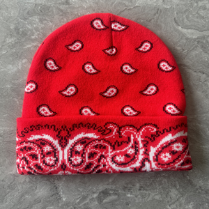 Berretto con berretto in acrilico Jacquard personalizzato con logo basso MOQ tutto sopra con motivo <span class=keywords><strong>passamontagna</strong></span> - Product Image 3