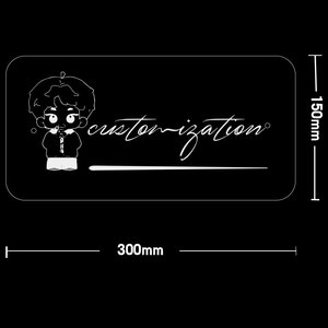 Décoration Murale Promotionnelle Kpop Idol EXO : Enseigne Néon Acrylique Double Couche Imprimée Effet Miroir pour Remise de Diplôme, Diwali, Ramadan, Thanksgiving - Product Image 5