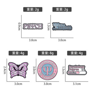 Alfileres de metal de alfileres de solapa de <span class=keywords><strong>psicólogo</strong></span> - Product Image 6