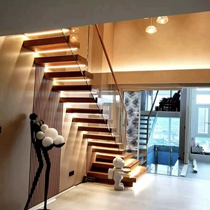 <span class=keywords><strong>Escalier</strong></span> suspendu moderne en bois pour intérieur, <span class=keywords><strong>escalier</strong></span> flottant, <span class=keywords><strong>escalier</strong></span> en L - Product Image 4