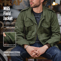 Veste Maden pour homme, modèle M65 Field Jacket, haute qualité, style rétro, vêtements de travail, multi-poches, col à revers, coupe classique, veste coupe-vent, automne, RTS