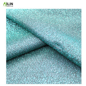 Vải dệt kim chất lượng cao, sợi kim tuyến, kết hợp 100% polyester, chất liệu interlock, dùng cho đầm dạ hội - Product Image 2