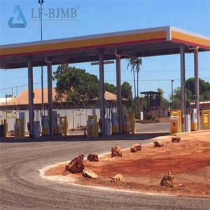 Toldo de acero para estación de gas, estructura de acero, para construcción, estación de gasolina - Product Image 4