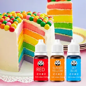 Best Selling Chromapanda Liquid Colorant Food Grade 10ml Edible Food Additive For Sweet Candy Decoration 25colors