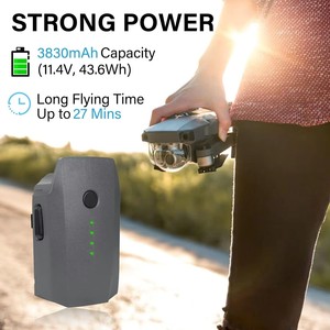 Batterie de <span class=keywords><strong>drone</strong></span> de vol intelligente 11,4 V 3830 mAh 43,6 Wh pour les accessoires de drones <span class=keywords><strong>DJI</strong></span> <span class=keywords><strong>Mavic</strong></span> Pro <span class=keywords><strong>Platinum</strong></span> Series - Product Image 2