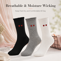 Chaussettes décontractées respirantes pour femmes, en spandex/nylon/coton, tricotées, imprimé animal, logo personnalisé, noir et blanc, pour un usage quotidien