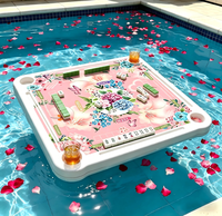 Plateau de jeu de Mahjong flottant en mousse EVA imperméable pour piscine, spa et lac – Idéal pour les fêtes aquatiques