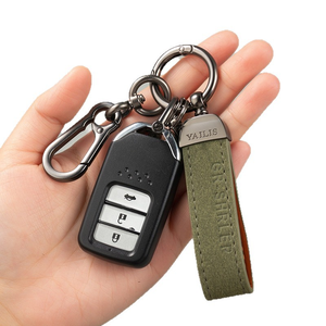 Cá nhân kỷ niệm da Keychain với Laser khắc dấu ngoặc kép & ngày - Product Image 2