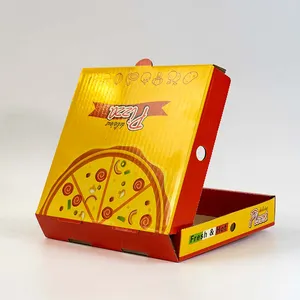 6 7 8 9 10 12 14 16 18 Zoll Kegel zum Mitnehmen kreisförmige isolierte Pizza-Schachtel umweltfreundliche Lieferung Pizza-Schachtel