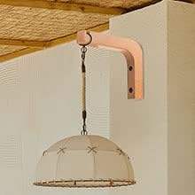 Crochets muraux en bois cintres de plantes suspendus muraux d'intérieur pour jardinières lanternes support de fleur carillons éoliens bois Burly - Product Image 2