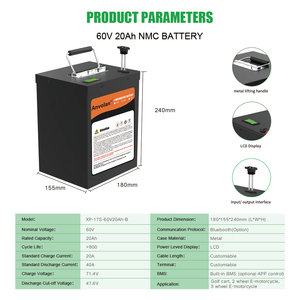 60V 20a Elektrische Scooter Batterij Motorfiets Lithium Ion Bateria 60V 20 Ah Met Smart Bms - Product Image 2
