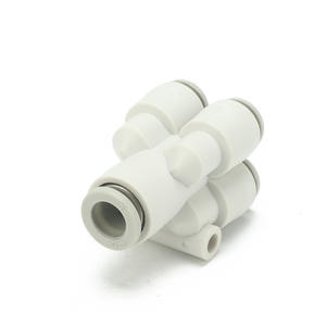 Accessoire pneumatique SMC KQ2UD04-06A/06-08A Connecteur cinq voies un entrée quatre sorties Type Y Réducteur de filetage externe Raccords Filtres - Product Image 1