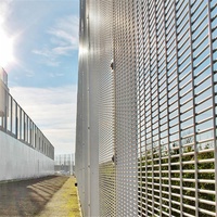 358 Anti-Climb Security Fence 4mm Wire Welded Mesh Panel Galvanized Steel Fence for Industrial Perimeter Site