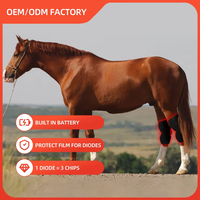 Coussinet de thérapie à la lumière rouge sur le genou du cheval Soins pour animaux de compagnie Équipement de traitement de course de chevaux Instrument vétérinaire Longueur d'onde 660nm 850nm