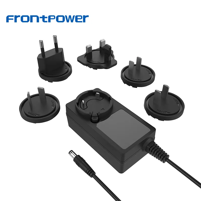 Ons Eu Uk Au Kc Pse Saa Verwisselbare Stekker 12V 4a 15V 3a 24V 2a Acdc Power Adapter Voor Laptop Luchtbevochtiger Modem Stofzuiger