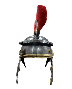 Casco de Centurión Medieval y Armadura Romana de Acero Suave con Pluma Roja, Colección de Cosplay de Caballero Antiguo, Accesorio Decorativo Pulido - Product Image 2