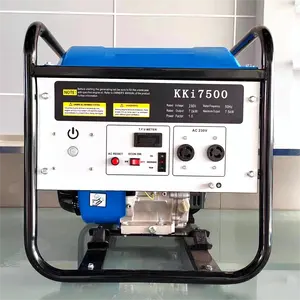 7kw 7.5kw Portable Electric Inverter Portable Gasoline Generator 7000W