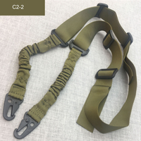 Sangle de sécurité tactique réglable à trois points pour pistolet jouet ceinture en nylon pour le tir de chasse CS en plein air