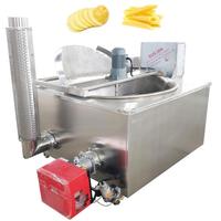 Machine à Blanchir Automatique au Gaz pour Frites, Frites de Patates Douces, Fruits de Mer, Légumes Surgelés - Haute Efficacité, Double Couche, 450L