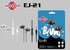 WISDOMUP EJ-21 Auricolari In-Ear Cablati con Microfono, Connettore da 3,5mm, Driver Dinamico - Product Image 3