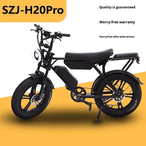 Bicicleta de Montaña Vintage de 20 Pulgadas Directo de Fábrica con Neumáticos Anchos, Batería de Litio de 48V y Neumáticos Traseros Anchos de 1000W que Proporcionan Excelente Rendimiento - Product Image 3