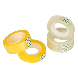 Nhỏ một mặt văn phòng phẩm văn phòng phẩm Bopp băng màu vàng đóng gói với Acrylic áp lực nhạy cảm dính - Product Image 6