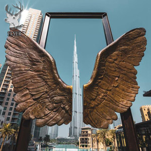 ホルヘマリン大サイズ翼彫刻有名ブロンズ翼天使像屋外装飾メタルクラフト - Product Image 4