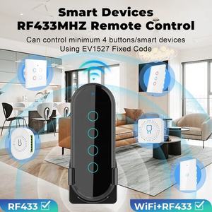 جديد EV1527 رمز <span class=keywords><strong>4</strong></span> عصابة زر اللمس RF433MHz لاسلكي التبديل عن بعد للمنزل الذكي - Product Image 6