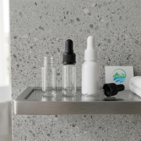 Flacon compte-gouttes cylindrique en plastique PET de 30 ml et 50 ml avec bouchon sécurité enfant, contenant cosmétique pour sérum facial, huile essentielle, liquide