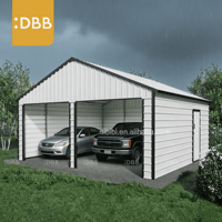 Livraison rapide, abri de garage en acier de 39 pieds x 39 pieds x 15 pieds, couleur unie, tuiles en acier, structure en acier galvanisé, abri de stationnement