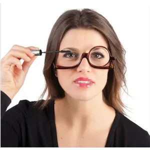 1 paire de lunettes pliantes, pour cosmétique, rotation ordinaire, lunettes de loupe, maquillage presbyte rotatives sur PC, lunettes de lecture pour femmes, nouvelle collection 2021
