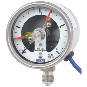 เกจวัดแรงดันแบบอนาล็อก WiKA 0-60 Psi 0-200 Psi 0-300 นิ้วน้ำ สำหรับใช้งานในอุตสาหกรรม - Product Image 2