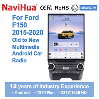NaviHua Nouveau 16'' pour Ford F150 F250 Raptor 2015-2021 avec autoradio Android de style Tesla, lecteur multimédia Carplay, lecteur DVD, autoradio stéréo