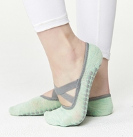 Chaussettes de sport Pilates personnalisées avec logo pour femmes, coupe basse, antidérapantes, tricotées, pour le yoga et le fitness - pour la saison d'automne