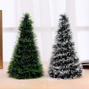 Cono de Navidad Miniatura al por Mayor con Lentejuelas y Hojas para Adornos de Mesa, Suministros de Decoración - Product Image 2