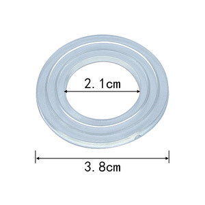 Joint d'étanchéité transparent anti-fuite pour robinet d'eau froide à trou unique, joint de base pour robinet de lavabo à eau chaude et froide à double trou - Product Image 6