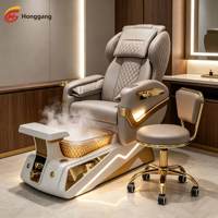 Fauteuil de pédicure professionnel pour salon de beauté, avec fonction spa pour les pieds et brumisation