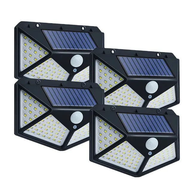 Amazon Hot sale 100 LED Waterproof Motion Sensor holiday lighting outdoor wall lamps solar garden lights
