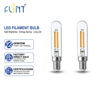 Prix d'usine, ampoule LED T6 2W, E12, 5000K, 120lm, CRI>80, lumière du jour, pour l'éclairage domestique et d'appartement, vente en gros, certifiée CE/ETL/RoHS