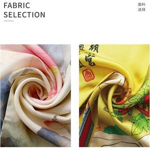 Écharpe de créateur Tolzorai à double couche personnalisée, 100% twill de soie imprimé avec logo de dessin animé pour la vente en gros de la marque de printemps - Product Image 6