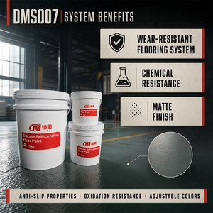 Pintura de Silicona para Pisos DIMEI EDM-S007, Super Resistente al Desgaste, para Concreto, Talleres, Garajes, Almacenes e Industrias - Product Image 3