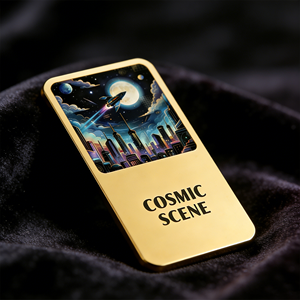 Lingote de Oro Personalizado con Impresión UV de Escena Cómica, Lingote de Oro con Patrón Mágico y Grabado UV Personalizado - Product Image 4