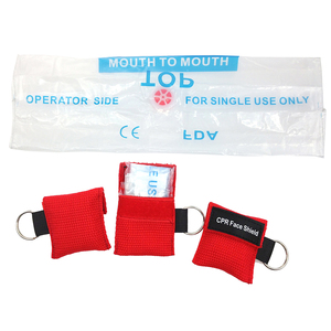 Tùy chỉnh mini mặt nạ CPR khẩn cấp khuôn mặt lá chắn đổ CPR CPR hồi sức với một chiều van - Product Image 3