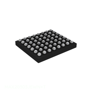 MAX20303JEWN+T ไอซี วงจรรวมสำหรับการจัดการพลังงานแบตเตอรี่ ลิเธียมไอออน 56WLP ชิป 56 WFBGA, WLBGA ระบบจัดการพลังงาน (PMIC) มีสินค้าในสต็อก - Product Image 1