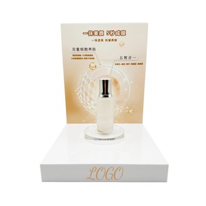 Présentoir acrylique <span class=keywords><strong>blanc</strong></span> personnalisable support de bureau multicouche moderne pour cosmétiques et parfums à des fins de <span class=keywords><strong>vitrine</strong></span> - Product Image 1