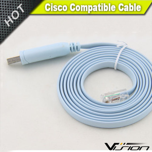 Câble de console plat adaptateur USB <span class=keywords><strong>RS232</strong></span> vers <span class=keywords><strong>RJ45</strong></span> de 10 pieds pour routeur Cisc0 FTDI - Product Image 4